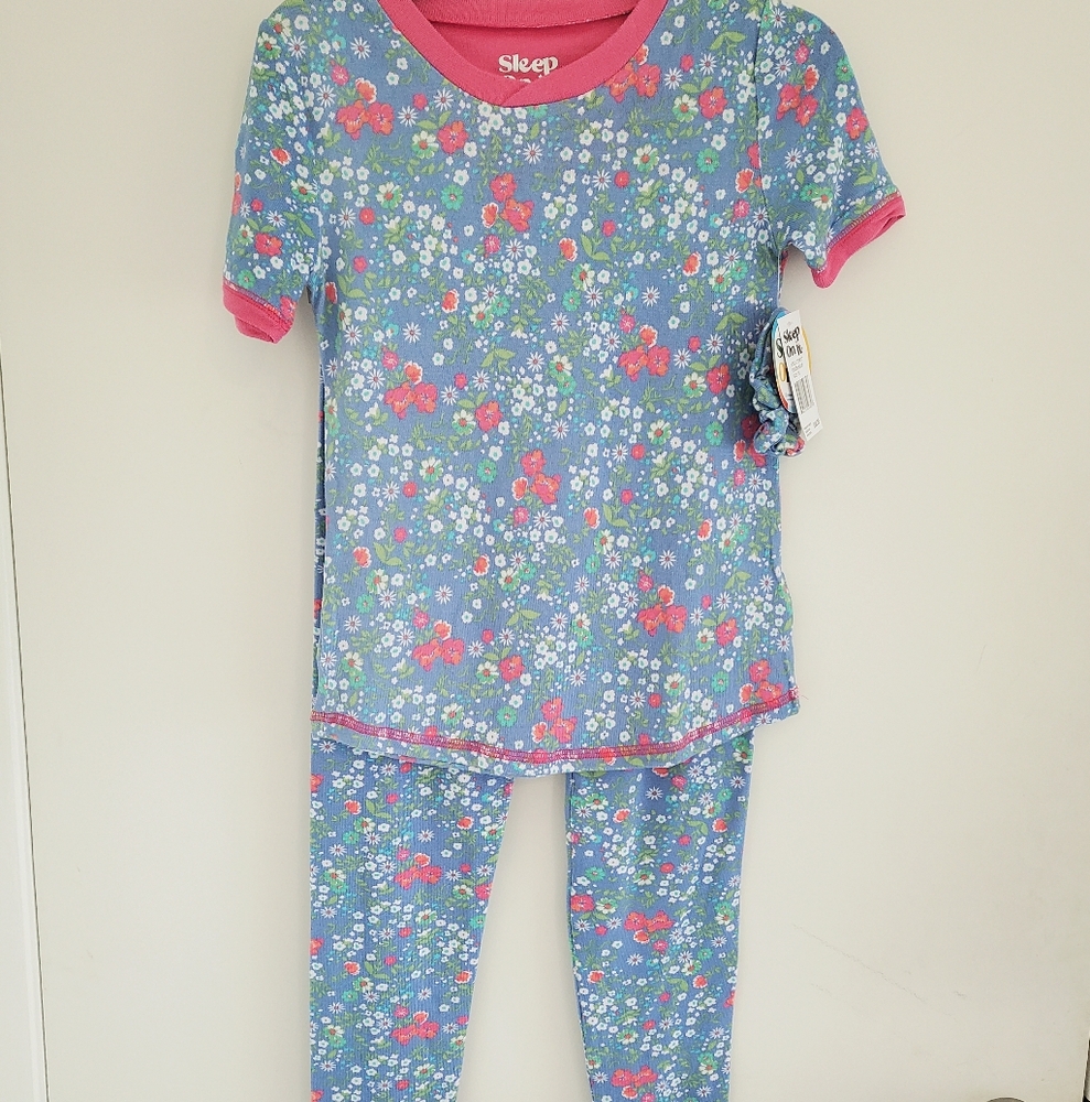 Flower Motiv Girls Pajama ,  10 years
